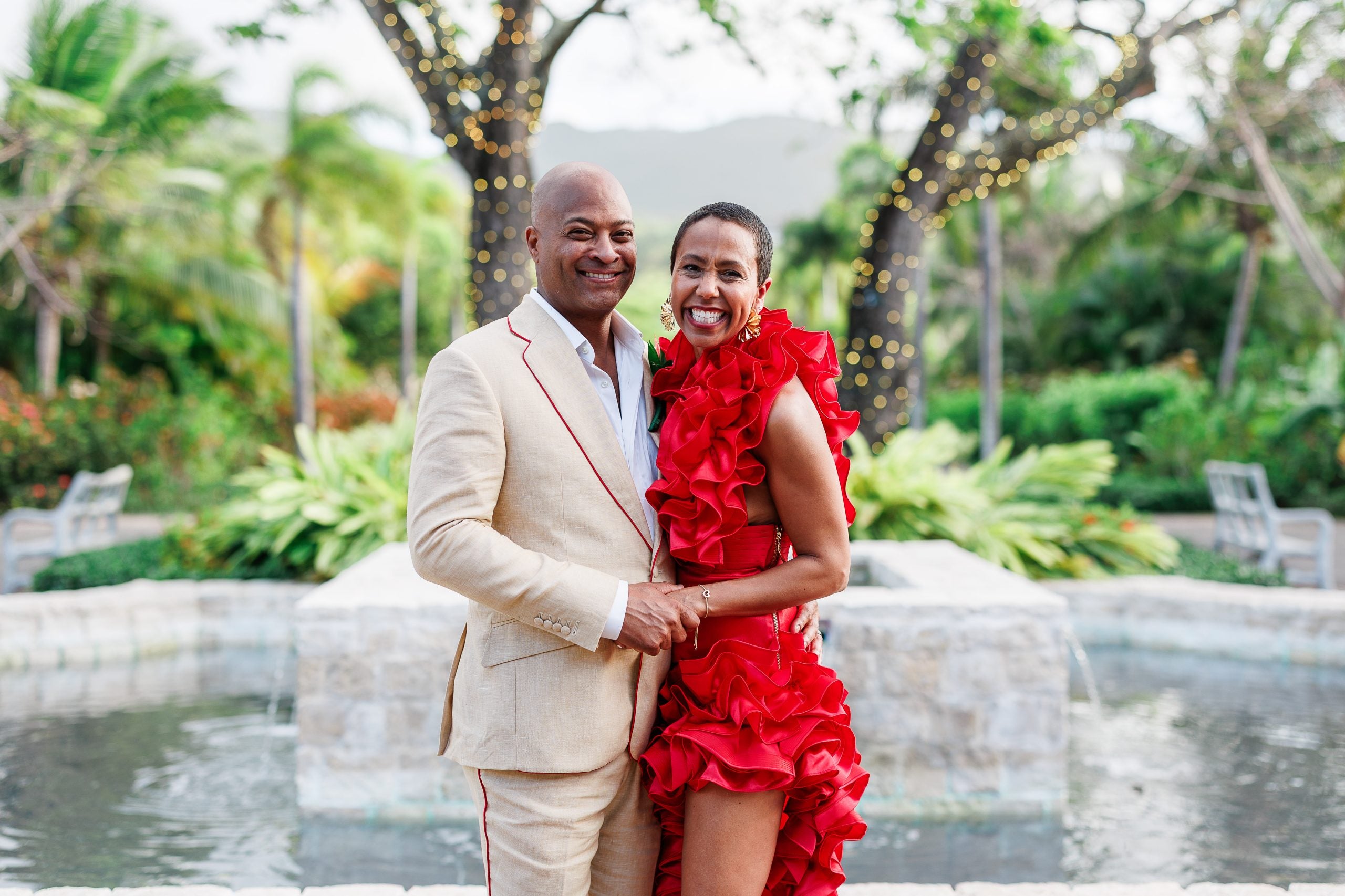 Bridal Bliss: The Bride Dazzled In Red At Chin And Leron's Valentine's Day Wedding In Montego Bay